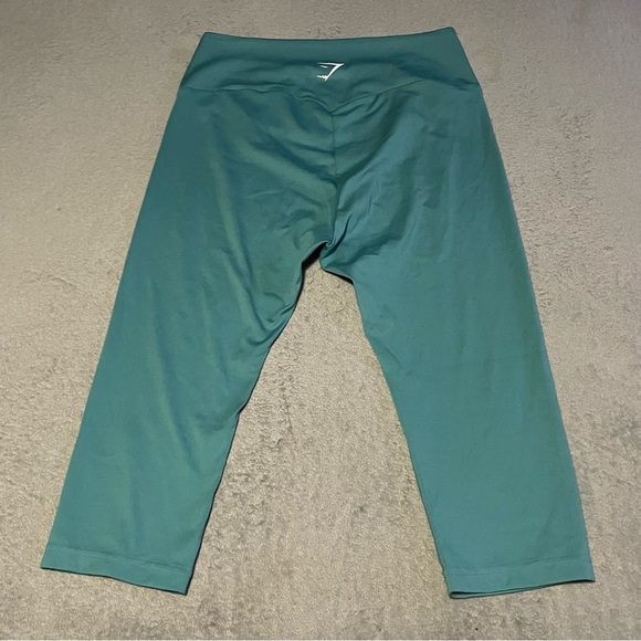 Gymshark training cropped leggings size XL in teal - Picture 4 of 9